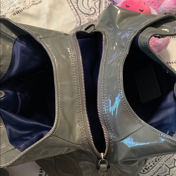 Coach Grey Leather Bag $45 - Picture 2 of 3